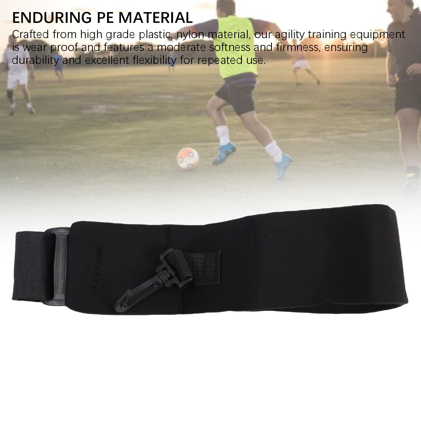 Srliya Set di Attrezzature per Allenamento di velocità con Scala di agilità con Coni di Calcio con Scala di velocità Ombrello da Corsa Attrezzatura per Allenamento Fitness per Calcio