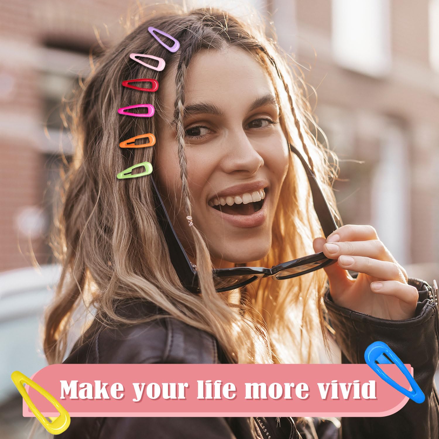 30 Fermagli Per Capelli Color Caramello Per Bambine – Mini Mollette 3 Cm, 10 Colori Assortiti, Con Pratico Box Portaoggetti