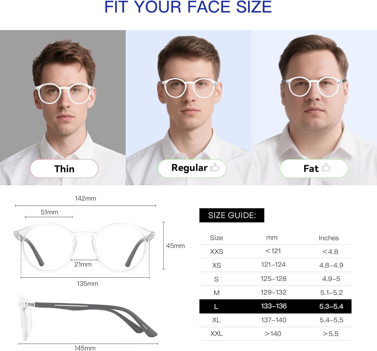 BLUEMOKY Reading Glasses for Men and Women: Blue Light Round Classic Eyeglasses - Computer Readers Glasses - Image 5