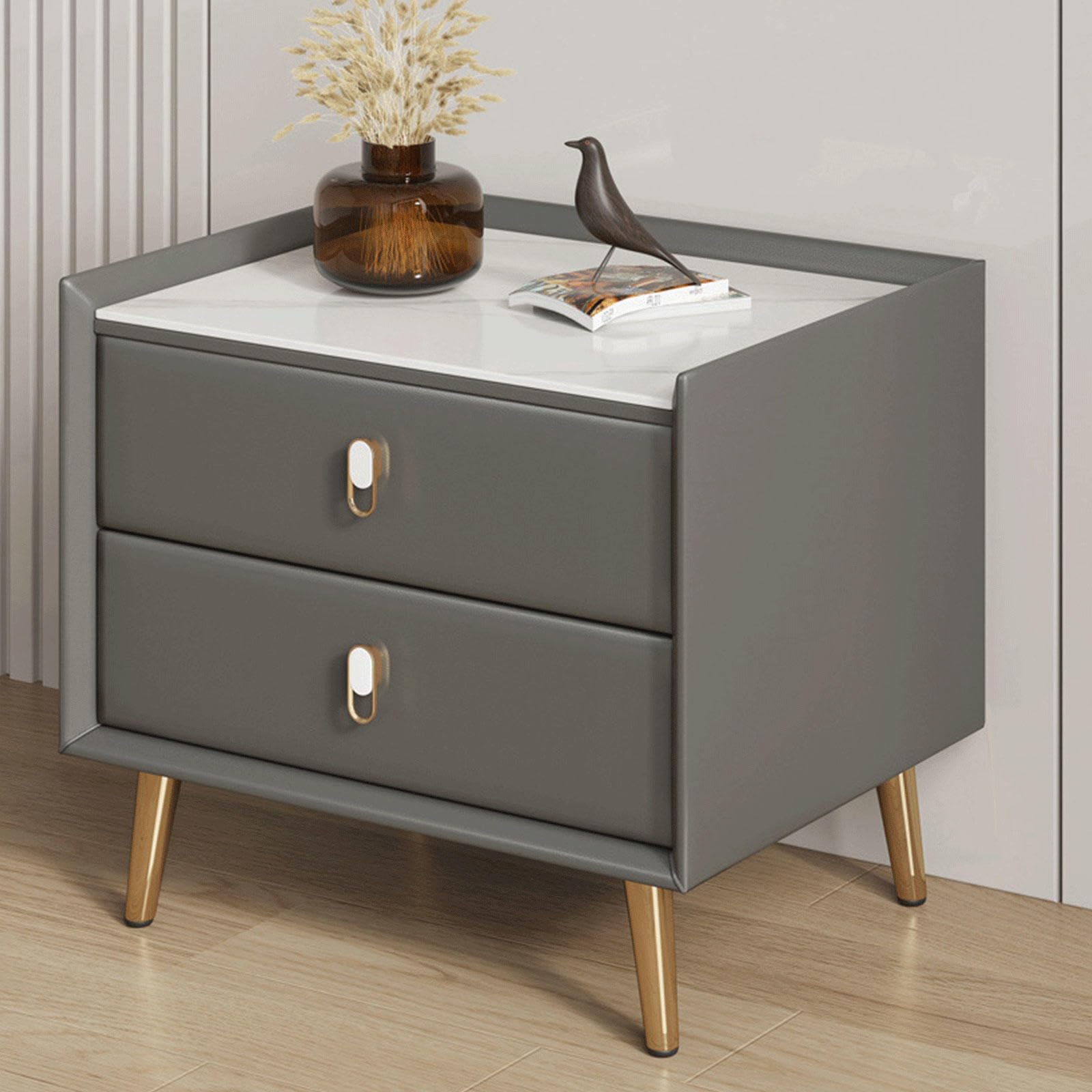 Table de chevet scandinave 2 tiroirs pour ranger la chambre efficacement