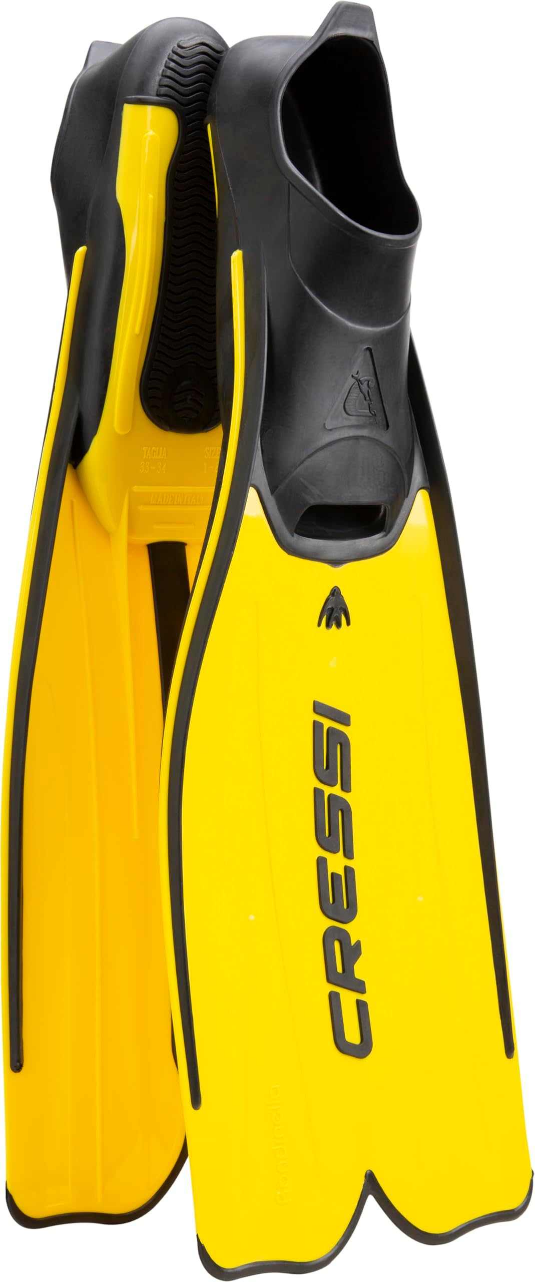 Cressi Rondinella Full Foot Snorkeling/Free Diving Fins (Made in Italy)