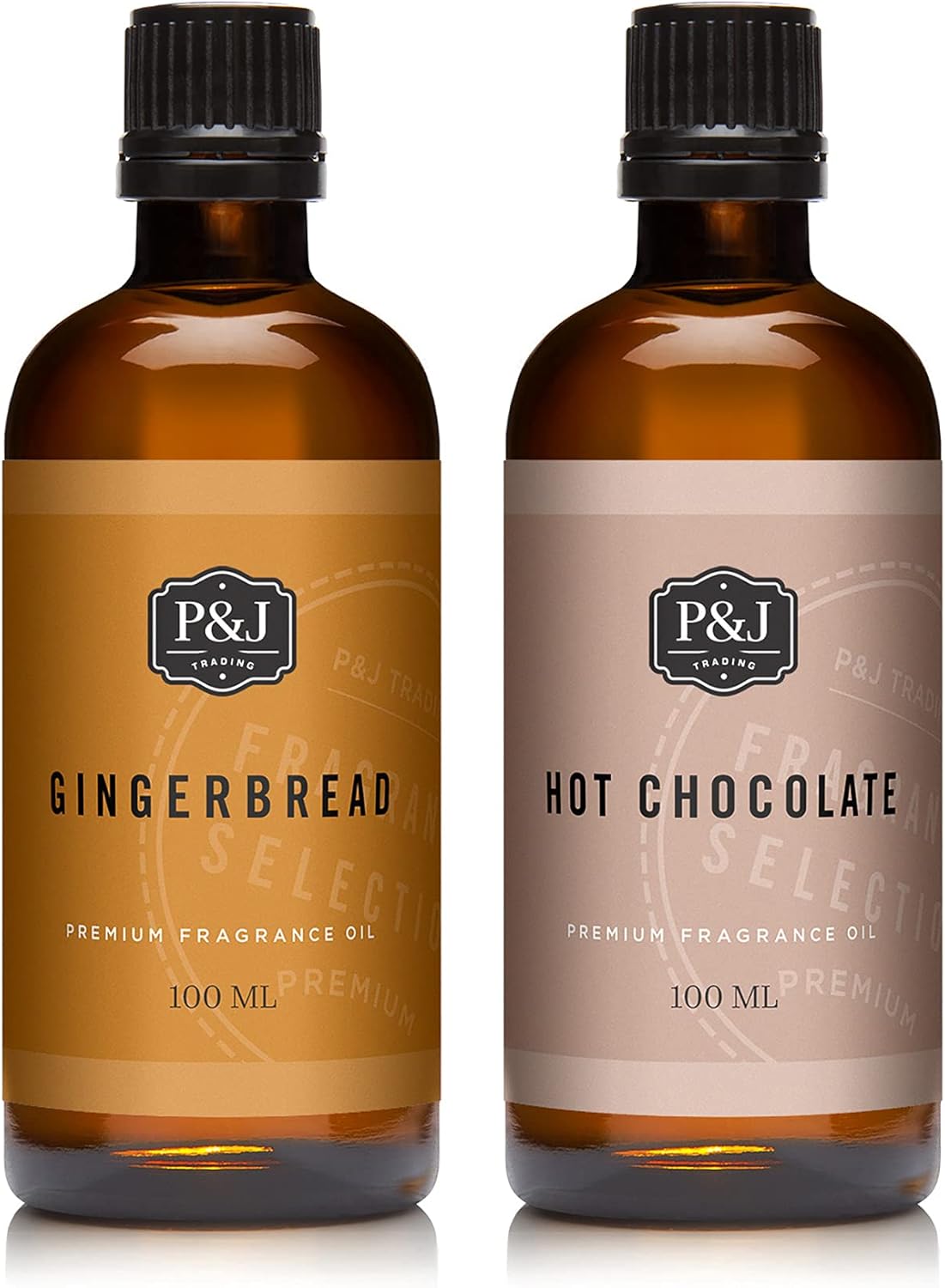P & J Trading - Gingerbread & Hot Chocolate Fragrance Oil - Premium Grade Scented Oil - 100ml - 2 Pack