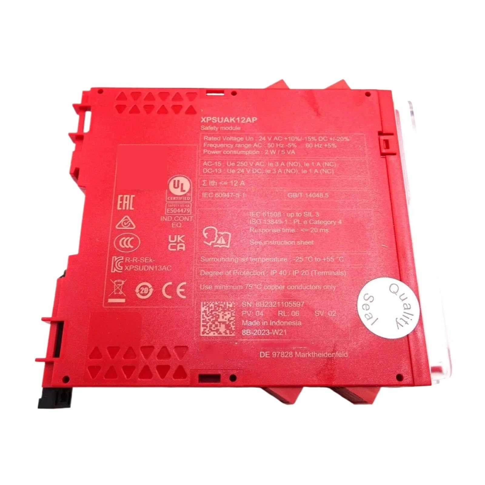 Relais XPSUAK12AP XPSUAK32AP module de sécurité pour machines