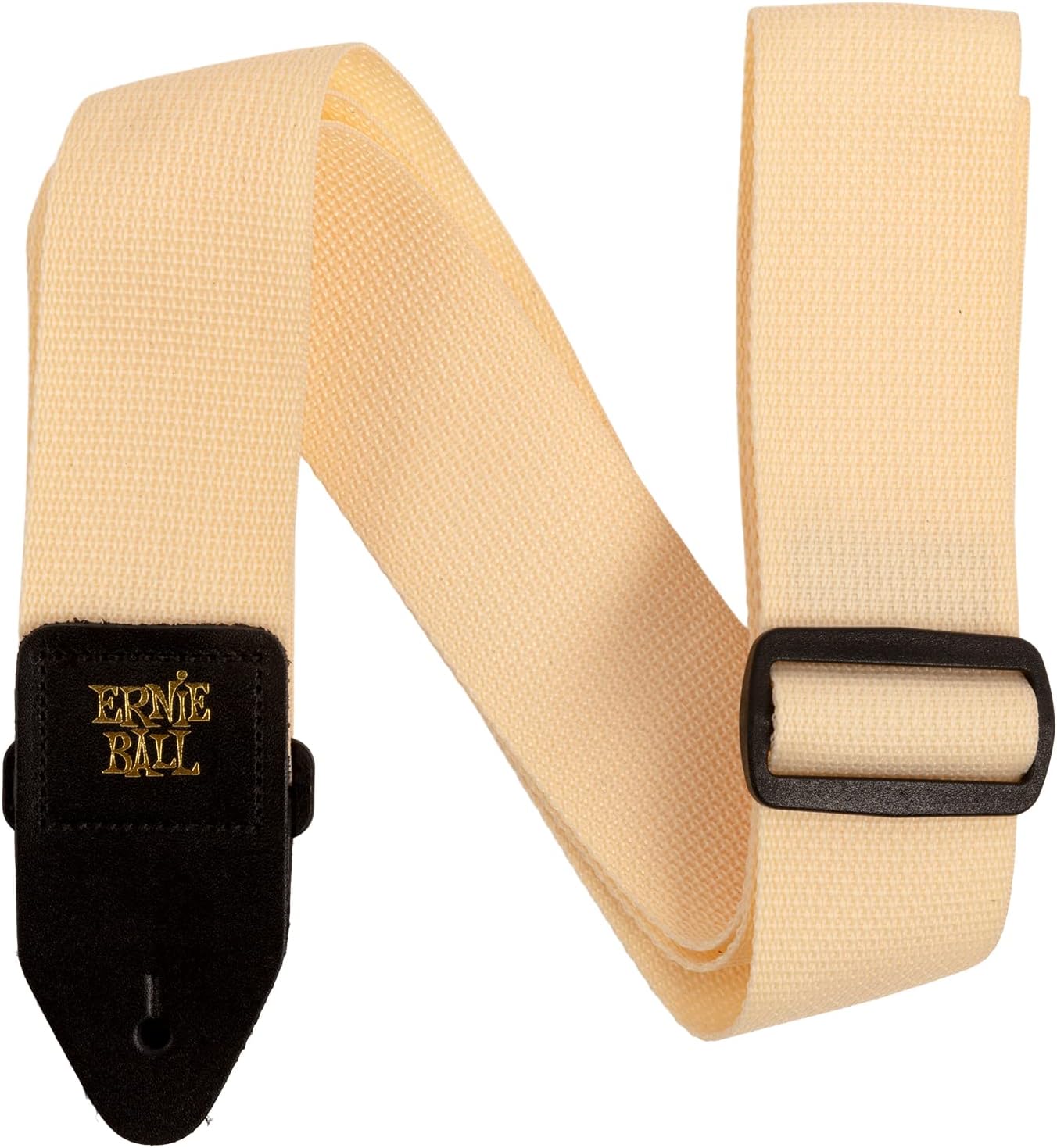 Ernie Ball Cream and Black Polypro Guitar Strap