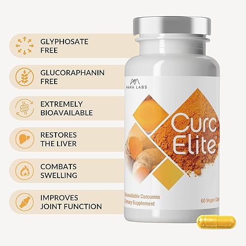 Miniatura 4 de Mara Labs CurcElite Curcumin  Extracto de cúrcuma 95% curcuminoides  Vegano, sin rellenos y sin OMG  60 cápsulas veganas