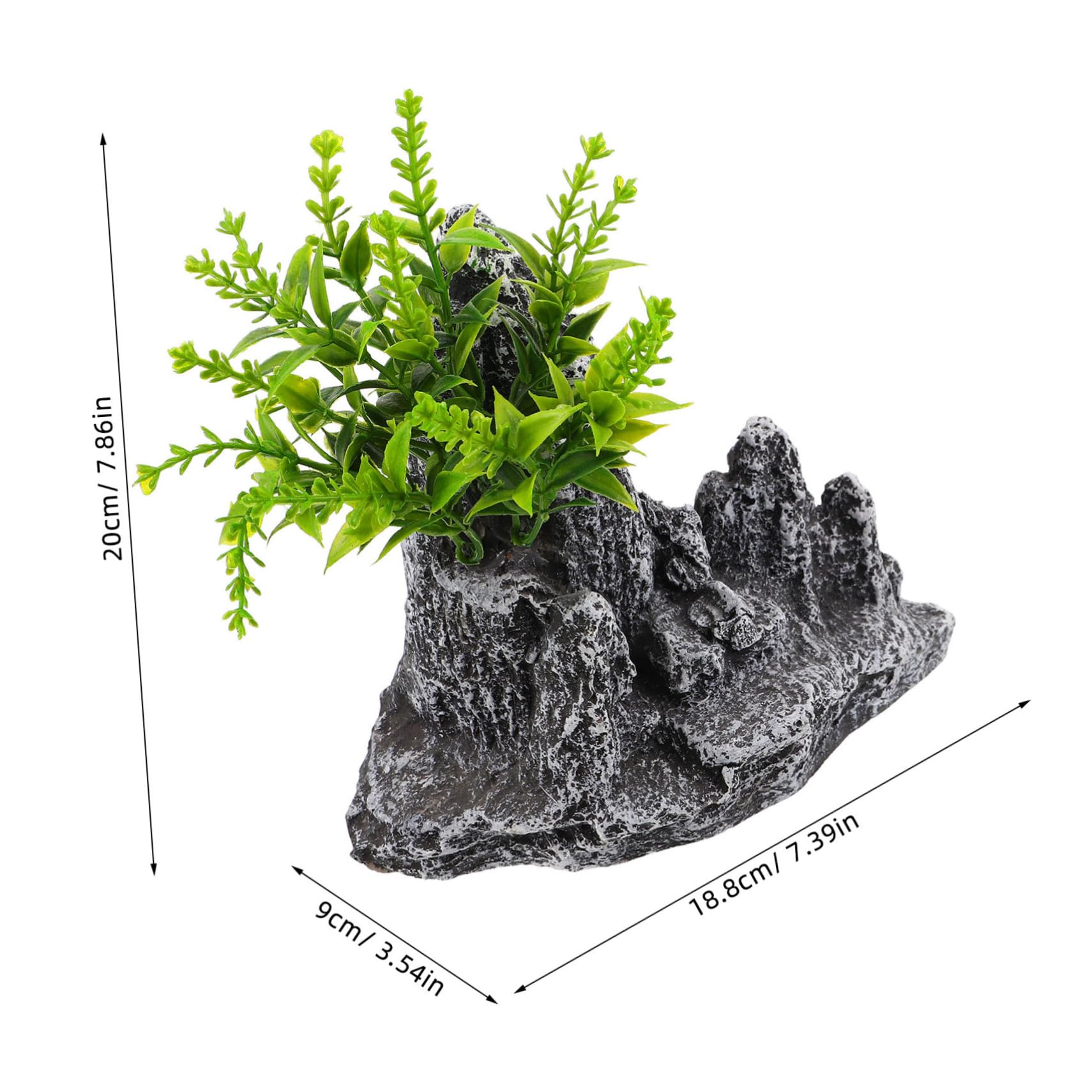 Piedra Montañosa Miniatura Simulación Realista para Paisaje Pecera Adorno Bonsái y Refugio Peces