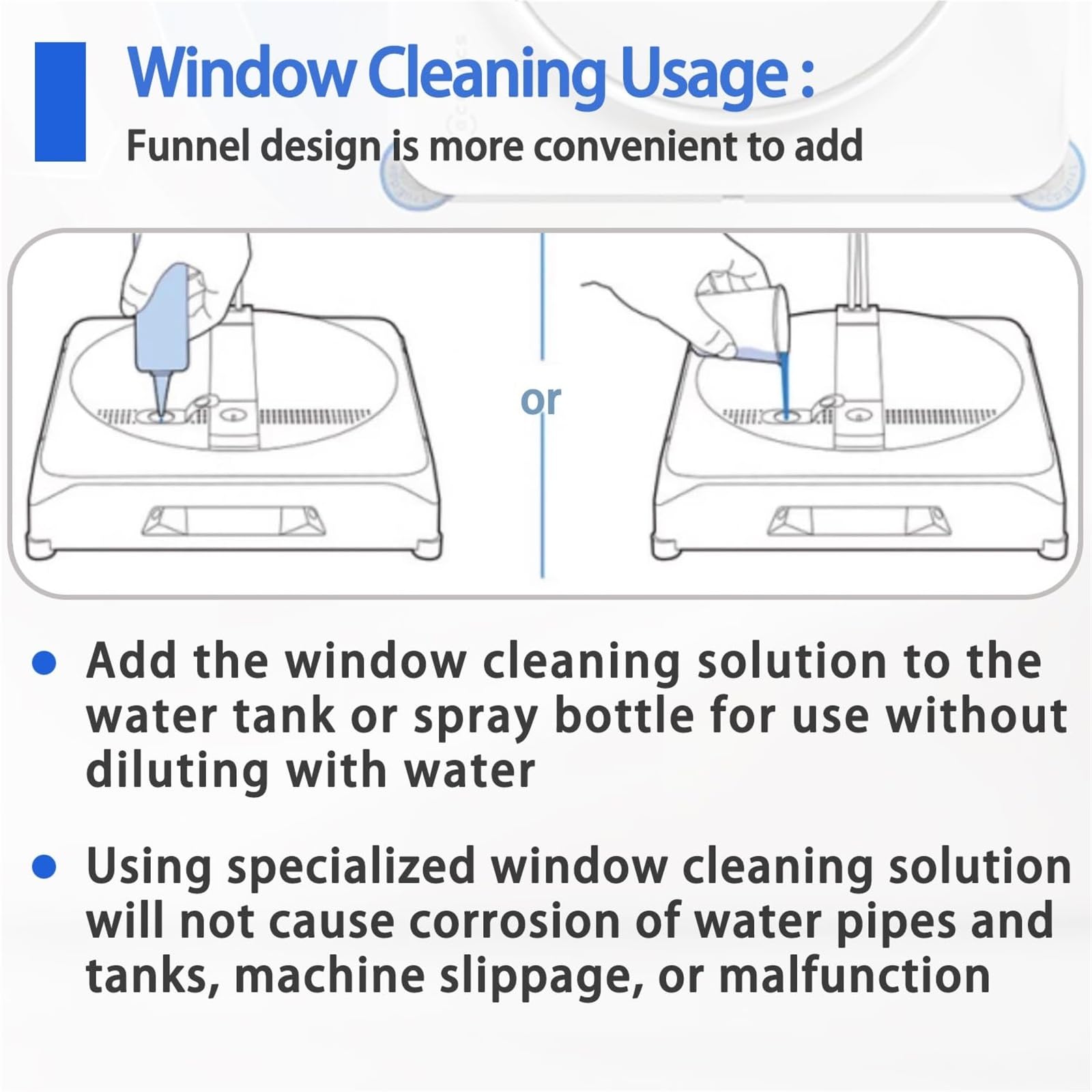 230 ml Fensterreinigungslösung, kompatibel mit Ecovacs Winbot W2 Omni, Pro, W1, W1s, Mini, Fensterreinigungsroboter-Reinigungsflüssigkeit, Reinigungsmittel, 2 Stück