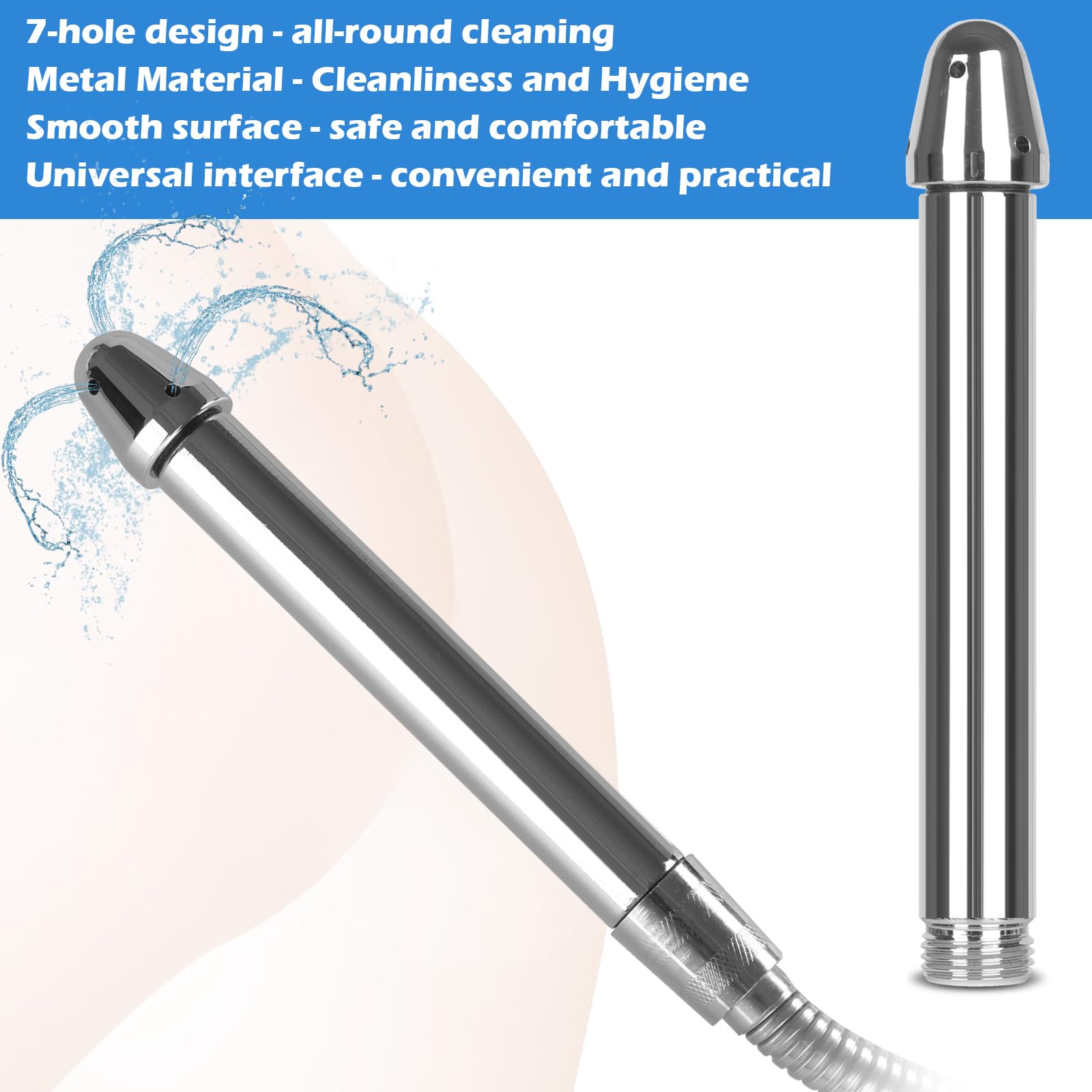 Ducha anal enema para limpieza intestinal, ducha anal, irrigador intestinal, antiretorno y filtro Enema, se puede conectar a una manguera de ducha, set de enema, resistente al