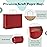 GSSUSA Gift Bags Large with Handles 16x6x12 Red 50Pcs, Kraft Paper Bags Bulk for Small Business, Paper Shopping Bag, Grocery, Shopping for Boutique, Party, Wedding