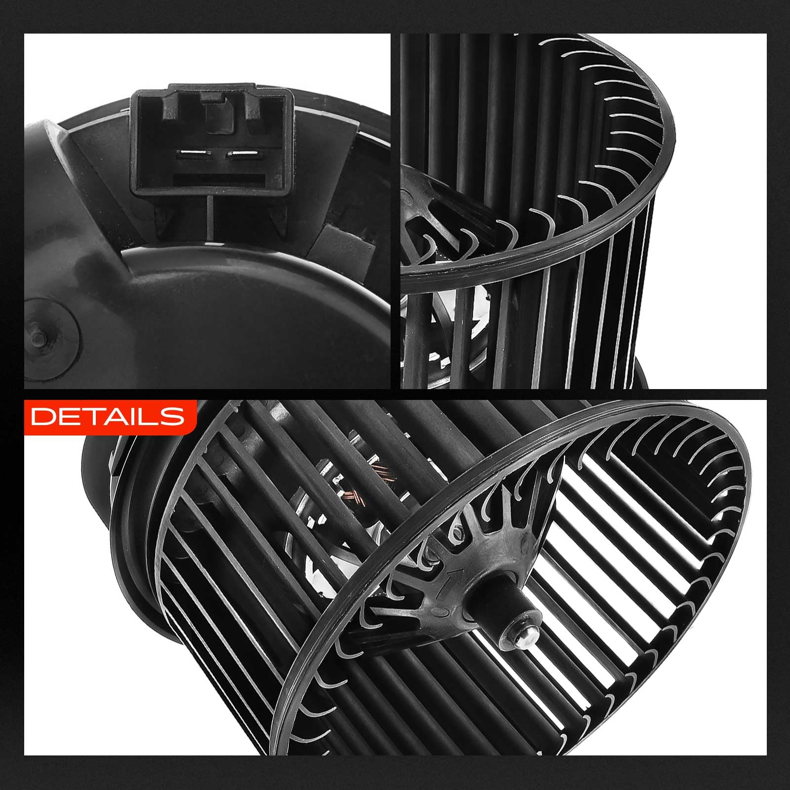 Frankberg Motore del ventilatore Ventilatore del riscaldamento Compatibile con Galaxy WA6 Mondeo IV Turnier BA7 K.u.g.a I C-Max DM2 Focus C-Max DM2 Replace# AV6N18456CA