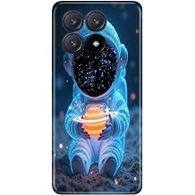 Poco X6 Pro ile Uyumlu Silikon K l f, Minik Astronot Temal  Desenli, Darbe Emici