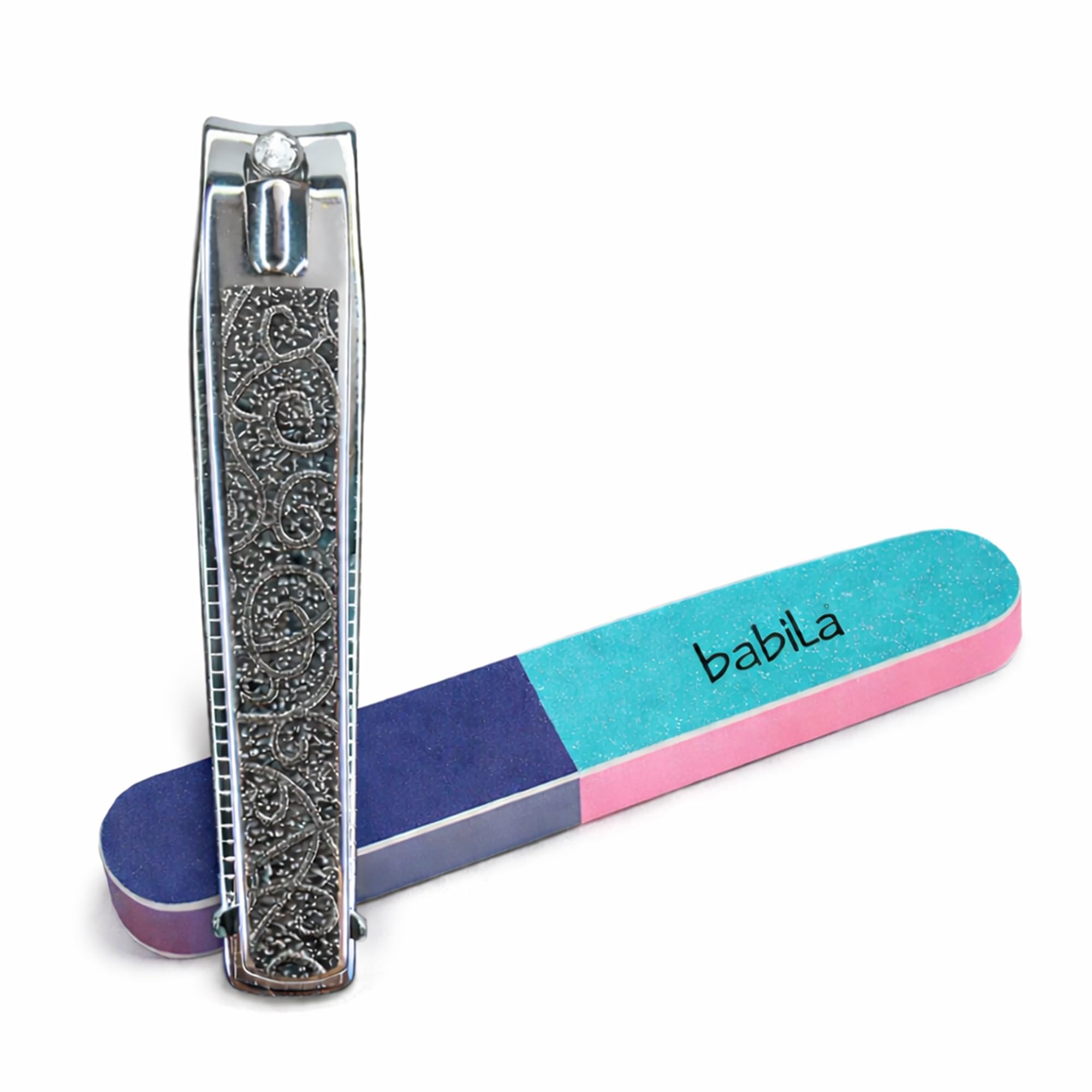 Babila Set of 2 Large Nail Clipper & Nail Buffer 7 Steps-NCB-V032-picture-36