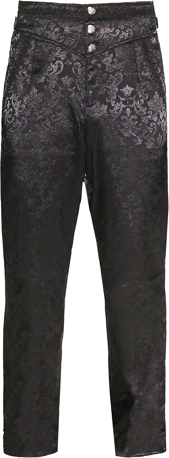 bslingerie Mens Vintage Medieval Steampunk Gothic Victorian Pants Costume Trousers