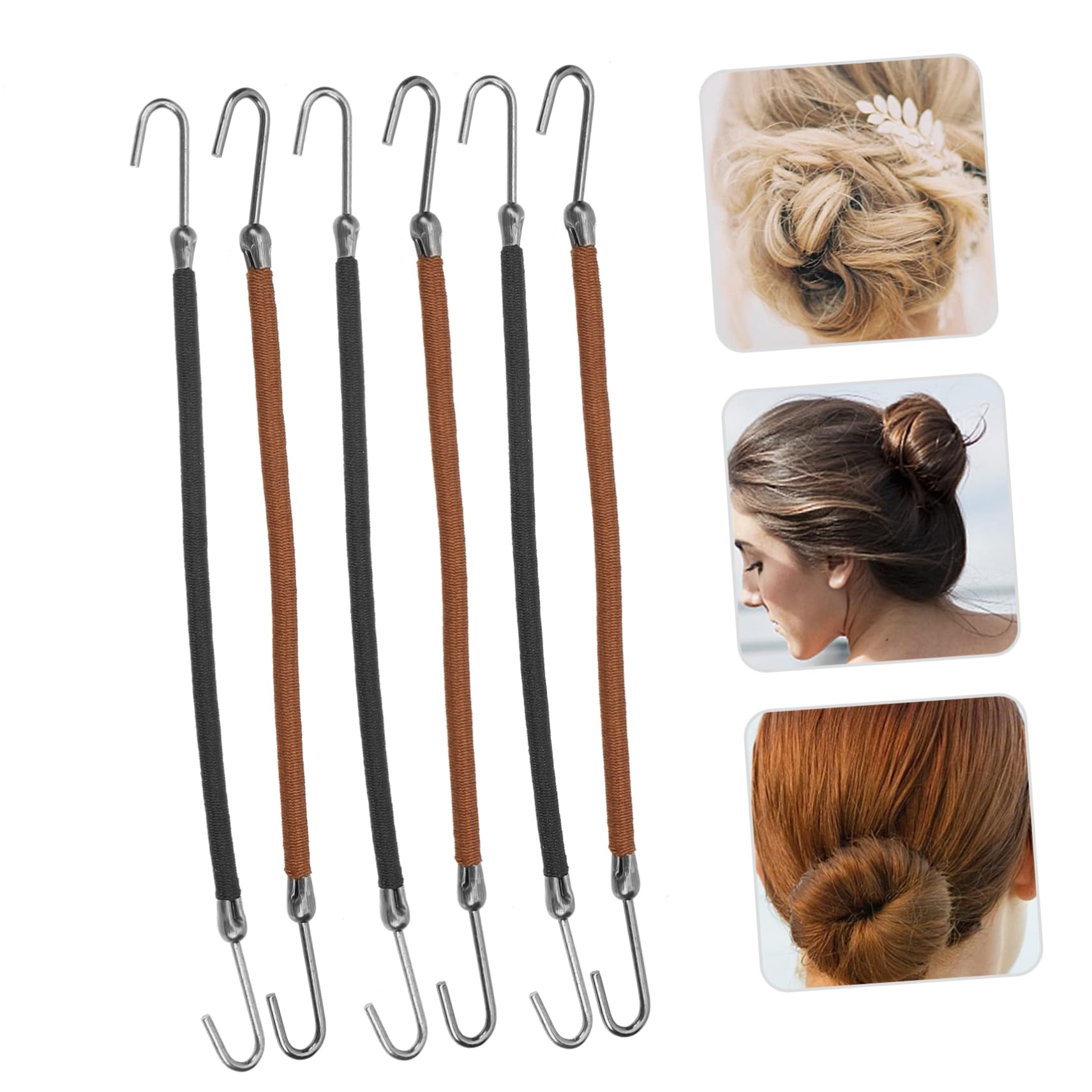 MAGICLULU 100 Pz gancio per parrucca barrette forcine elastici per con ganci addio al nubilato parrucche molletta mini elastici per corda per elasticità Cantù