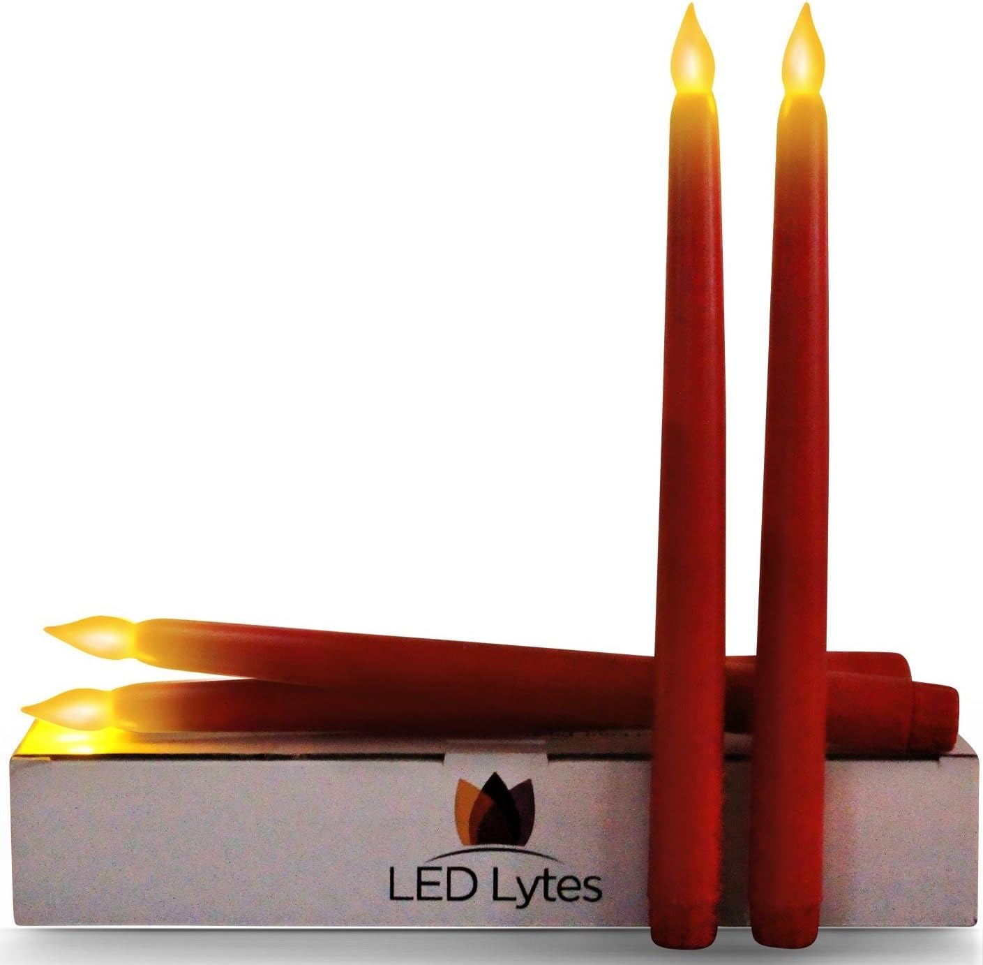 Tapered Timer Candlesticks Set of 4 Battery Operated