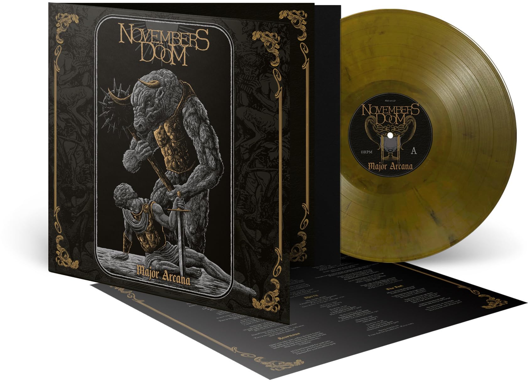 Novembers Doom Major Arcana (gold/black Marble Vinyl) LP New 884388889897