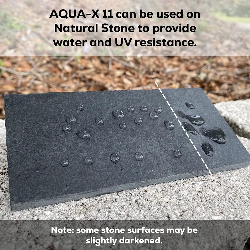 Get Popular Offer 1 Gal. AQUA-X 11 Clear Penetrating Stone and Concrete Sealer | Natural Finish | Professional Grade | Indoor & Outdoor | Fast Dry and Long Lasting Protection
