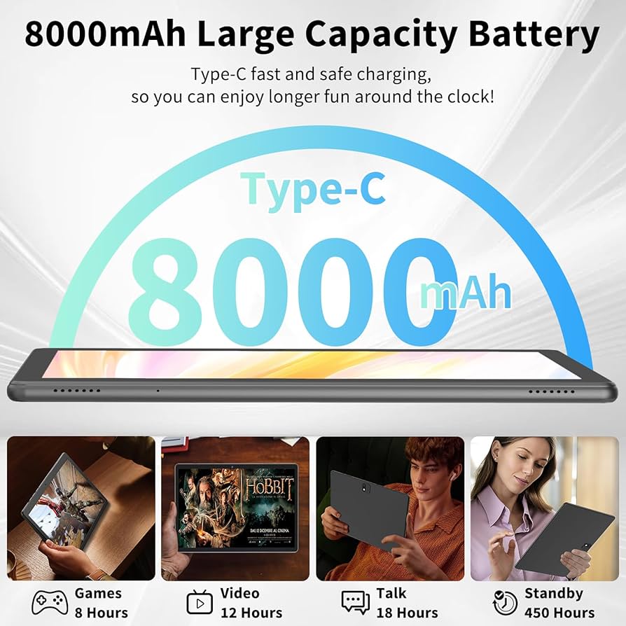 Relndoo 2025年モデル Android 14 タブレット Amazon.co.jp: 2025 NEW Android 14 タブレット 10インチ wi-fi