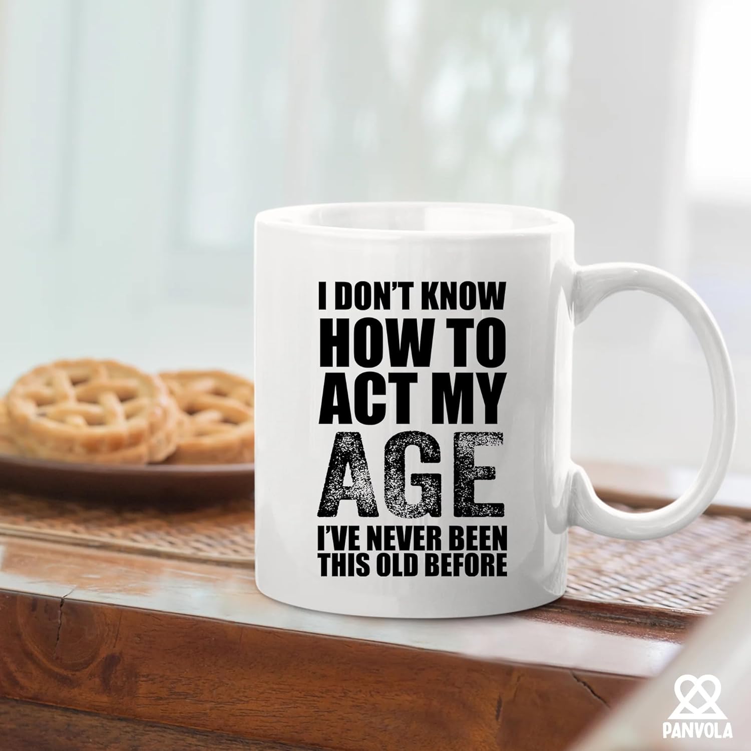I Don't Know How To Act My Age I've Never Been This Old Before Birthday Gifts for Grandpa Grandma 50th 60th 70th 80th Elderly Old People Funny Ceramic Mug 11oz White - Image 4