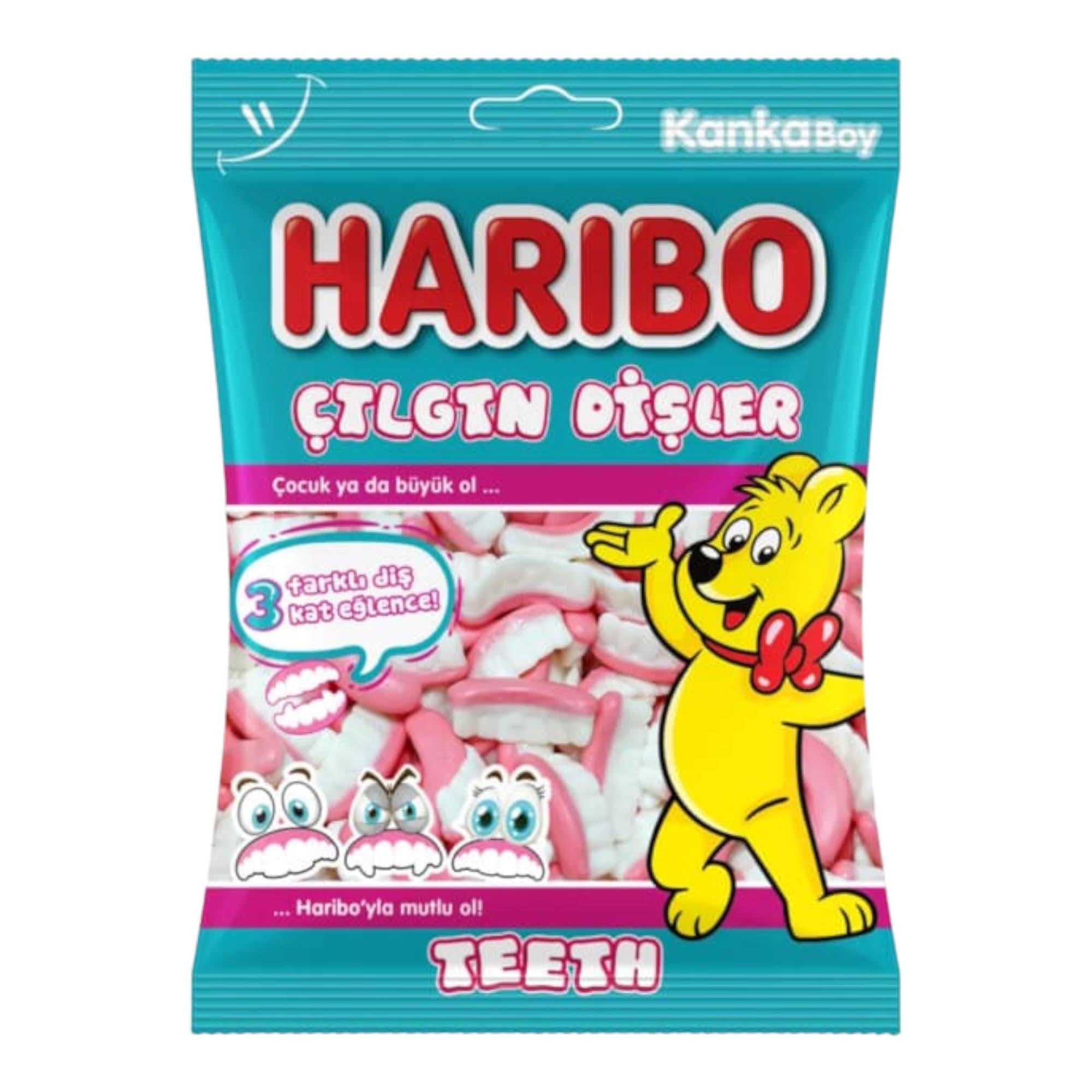 Teeth Halal Funny Gummy Fruity Chewy Candy Sweets Halal 80g - 3 Bags