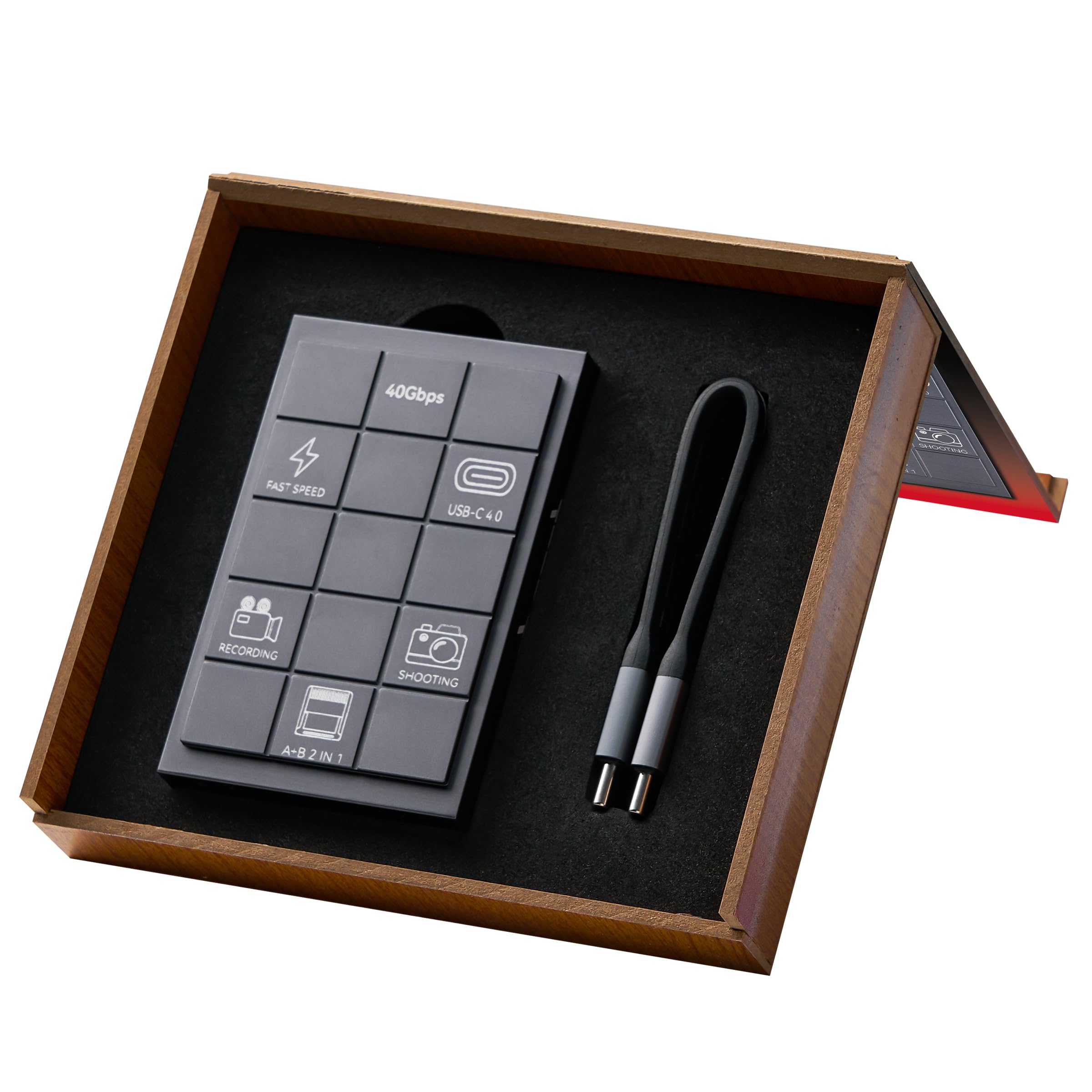 PERGEAR Lettore di schede professionale CFexpress 4.0 tipo A, USB tipo C 40 Gbps tipo C su CFexpress tipo A+B 2 in 1, trasmissione ad alta velocità per Windows/Mac/Linux/Android/iPad