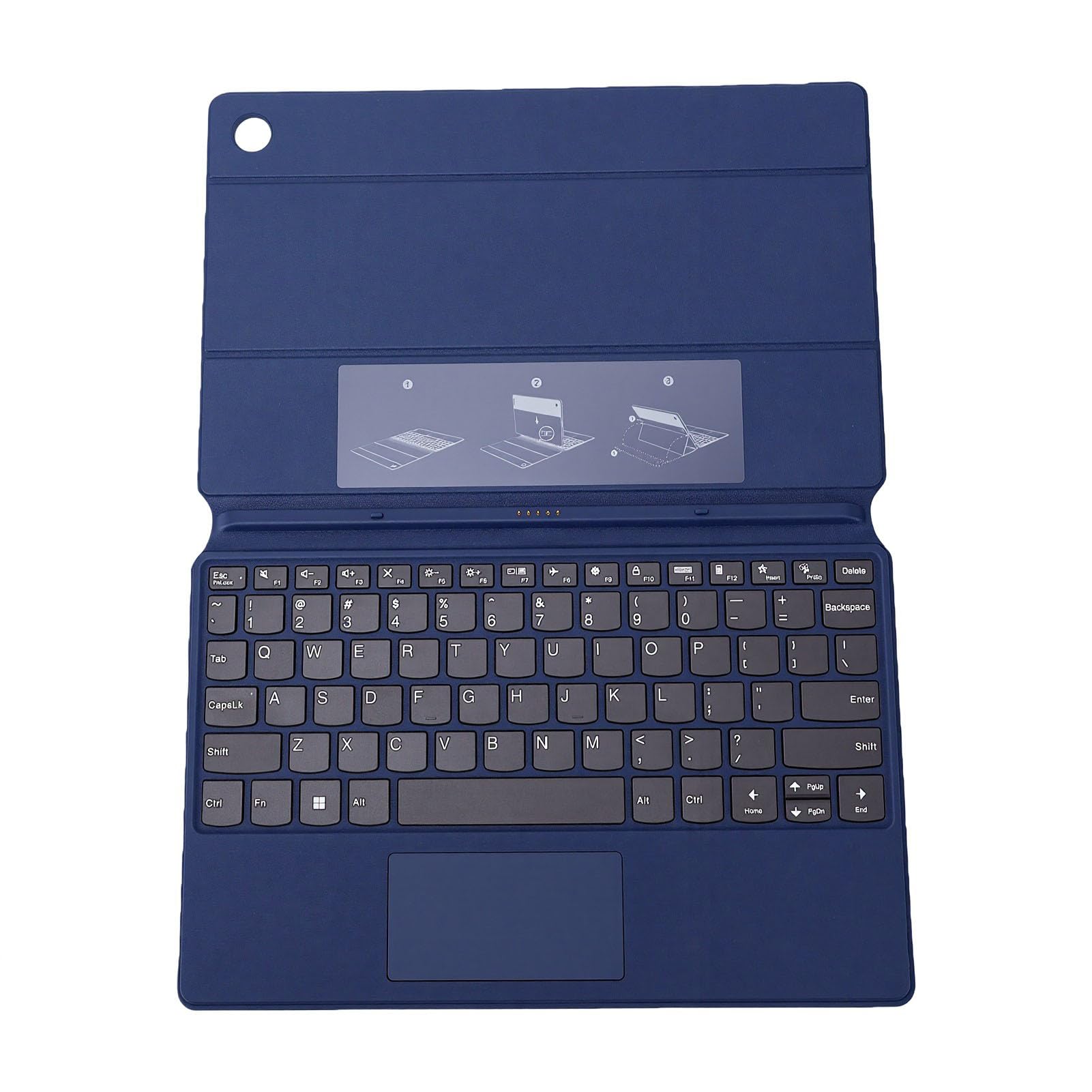 XUMIUZIY Magnetyczna Obudowa Klawiatury dla IdeaPad Duet 3i Gen 8, Pokrowiec na Touchpad ze Skóry PU z obsługą Gestów Wielodotykowych, Podstawa Ochronna Plug and Play.