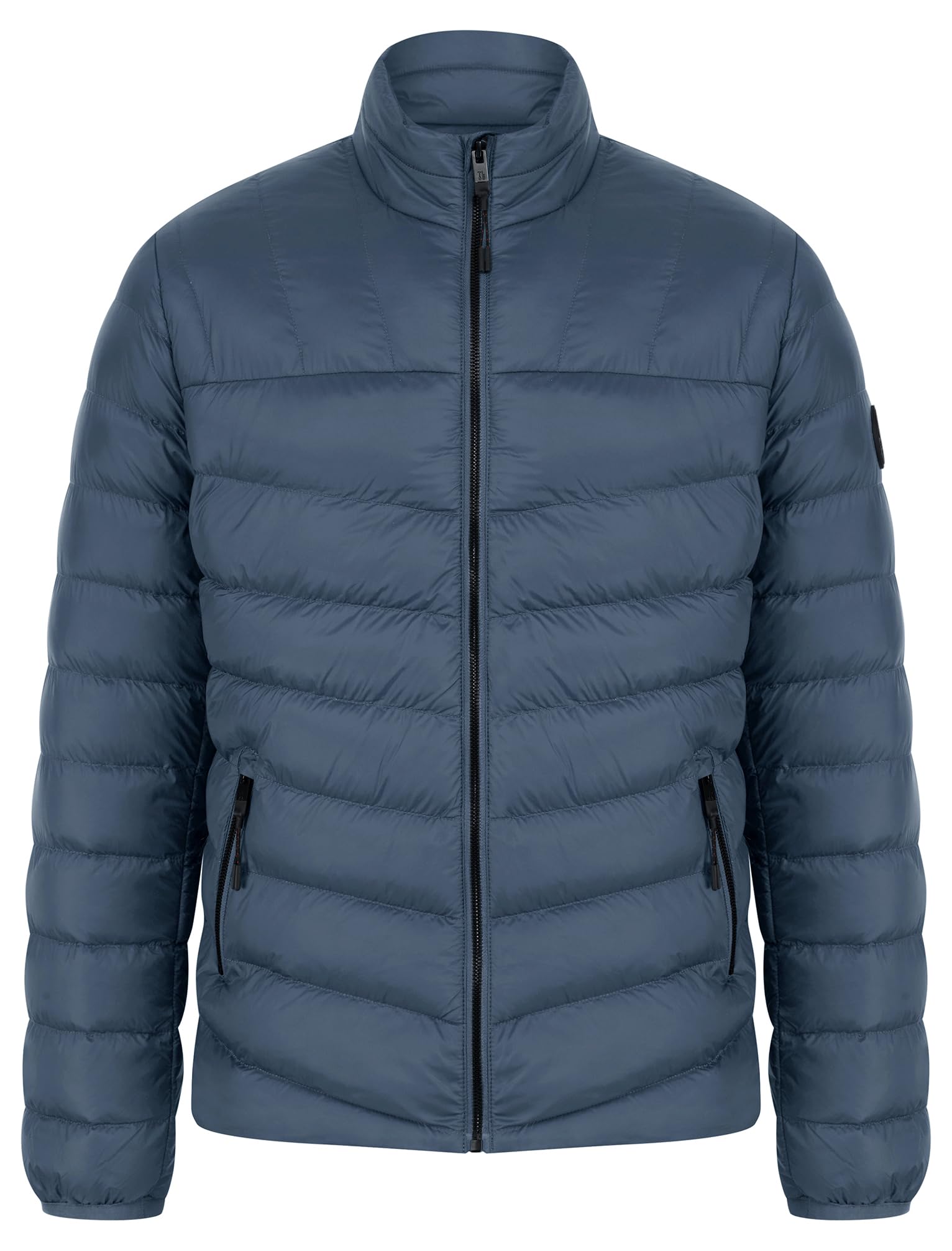 Tokyo Laundry Men's Eastwood Funnel Neck Quilted Zip Pocket Puffer Jacket