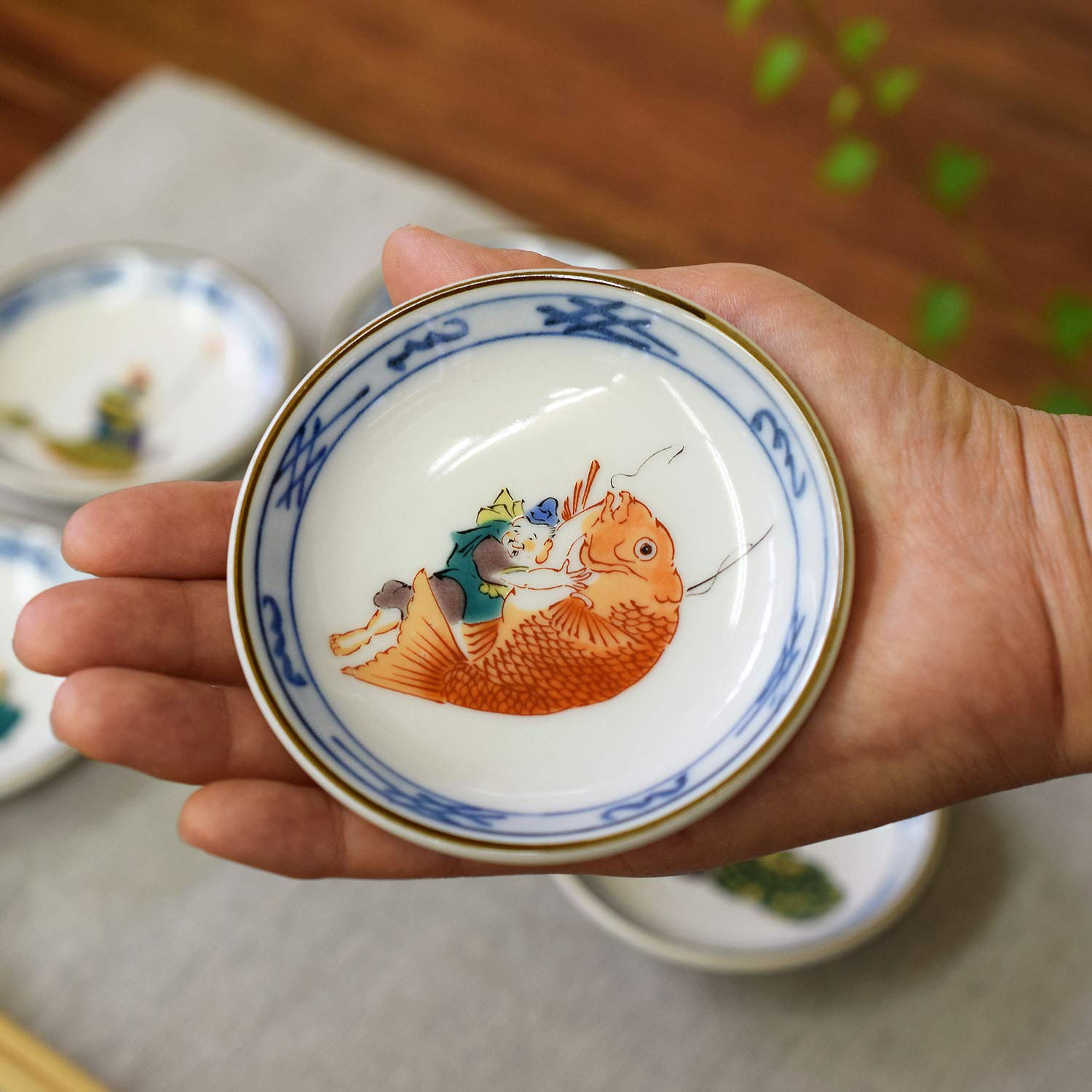 Amazon | 和座の蔵 お皿 セット おしゃれ 食器 九谷焼 小皿 7枚セット 