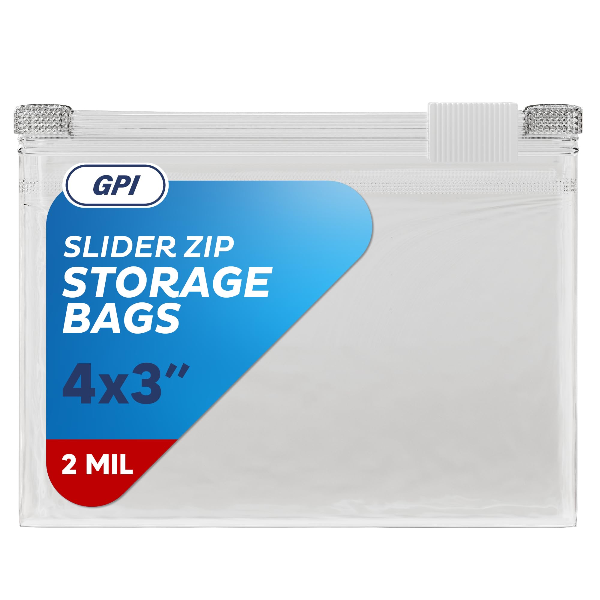 1000 Count - Slider Zip Food Storage Snack Bags, 4" x 3" 2 Mil, Strong & Durable For Freezer Storage, For Nuts, Candy, Snacks, Seeds, Jewelry & More.