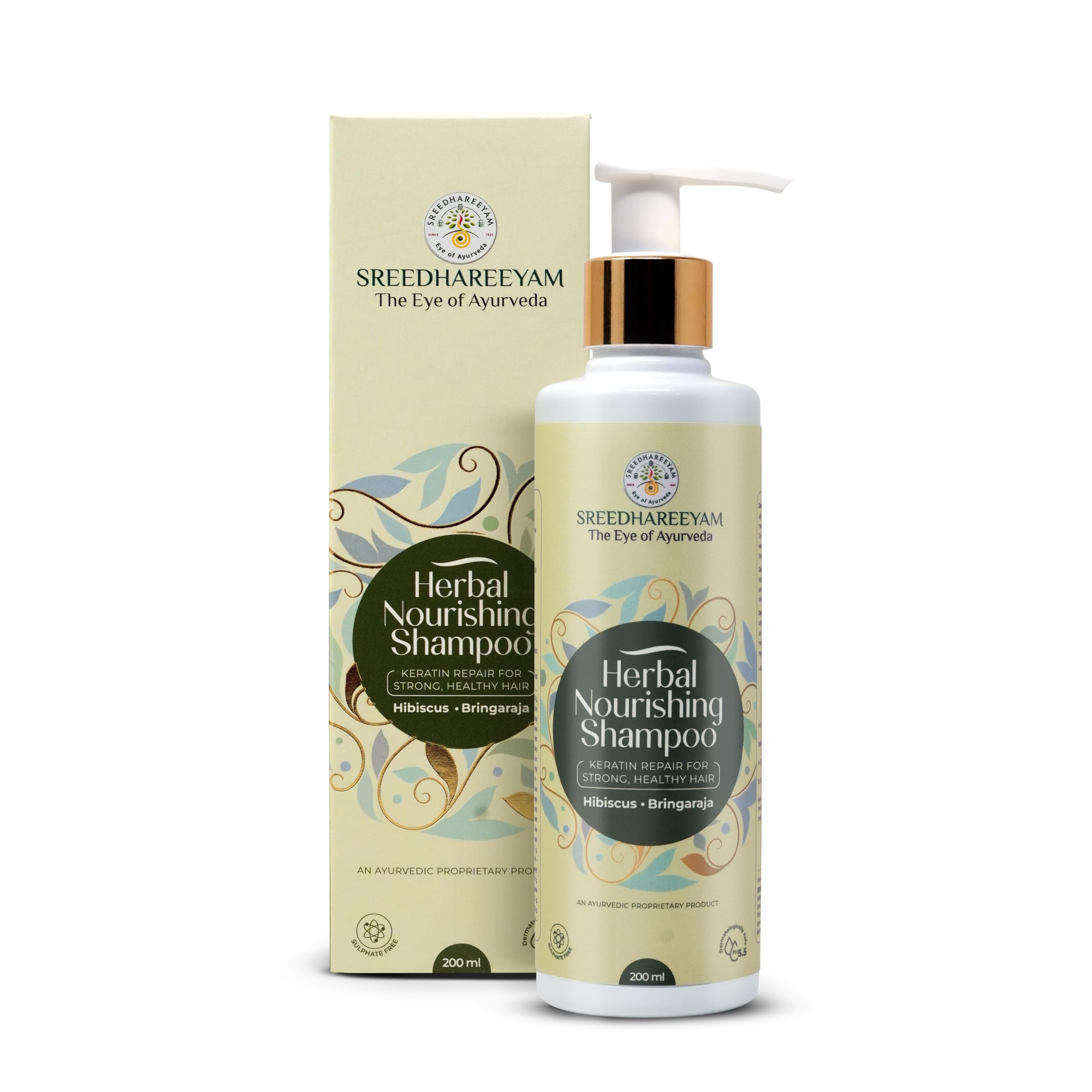 Sreedhareeyam Ayurveda Herbal Nourishing Non-Drying Shampoo - Sulphate-Free Keratin Repair Formula for Strong, Healthy Hair with Hibiscus, Bhringraj, Tulsi & Fenugreek - pH Balanced, Dermatologically Safe - 200 ml-image-40