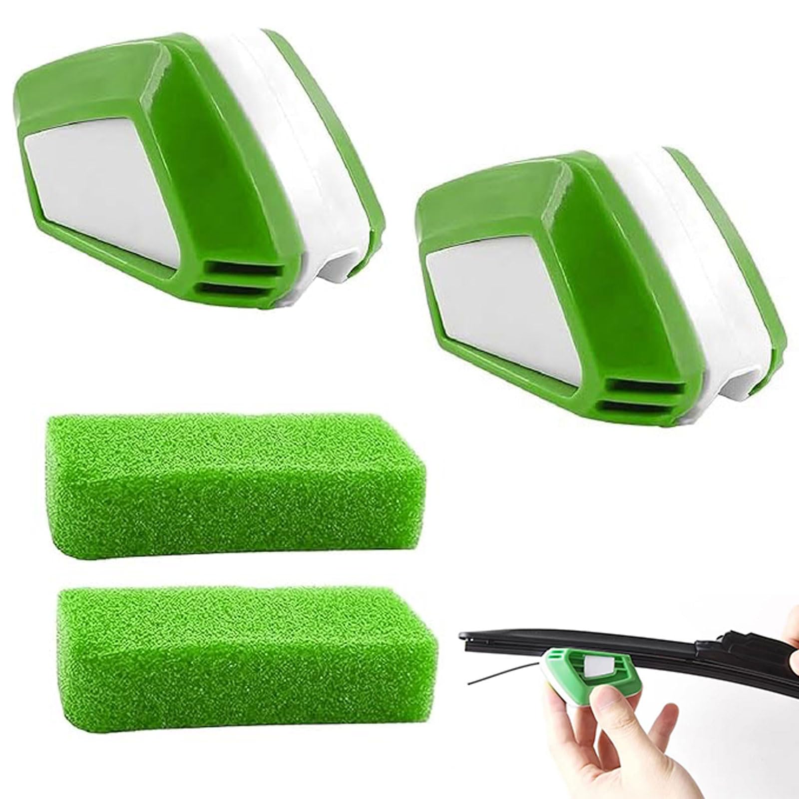 DSWERMG 2 Pcs Windshield Wiper Repair Tool for Seat Mii Electric Ibiza Leon Arona Ateca Tarraco, Car Wiper Repairer Tool with Sponge Maintenance Set Car Accessories