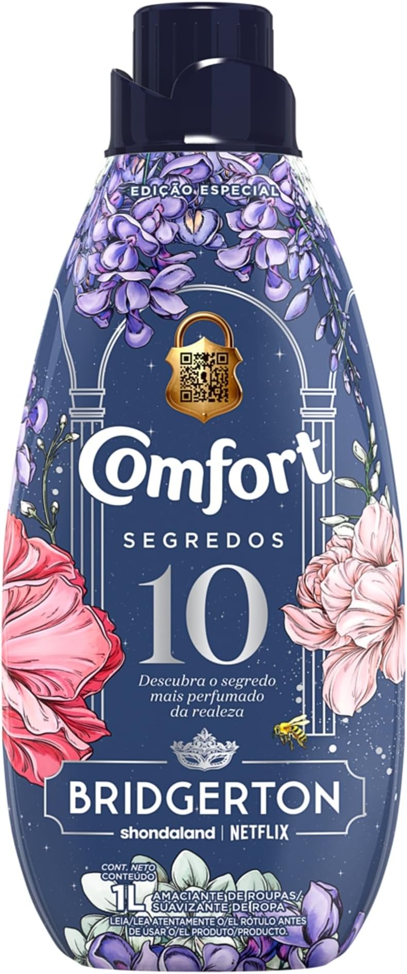 Comfort Amaciante Concentrado Bridgerton 10 Segredos 1L Edição Especial