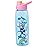 Silver Buffalo Sanrio Hello Kitty and Friends on a Rainbow Featuring Badtz-Maru, My Melody, Keroppi, and Cinnamoroll Water Bottle with Screw-On Lid, 28 Ounces