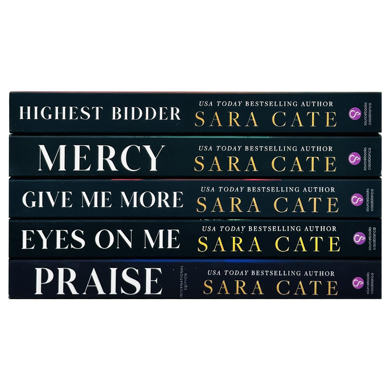 Salacious Players Club Series 5 Books Collection Set by Sara Cate (Praise, Eyes on Me, Give Me More, Mercy & Highest Bidder)