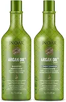 Inoar, Kit Argan Oil System – Shampoo e Condicionador 1L, Hidratação Profunda, Brilho Intenso, Redução de Frizz, Nutrição com Óleo de Argan, Para Todos os Tipos de Cabelo