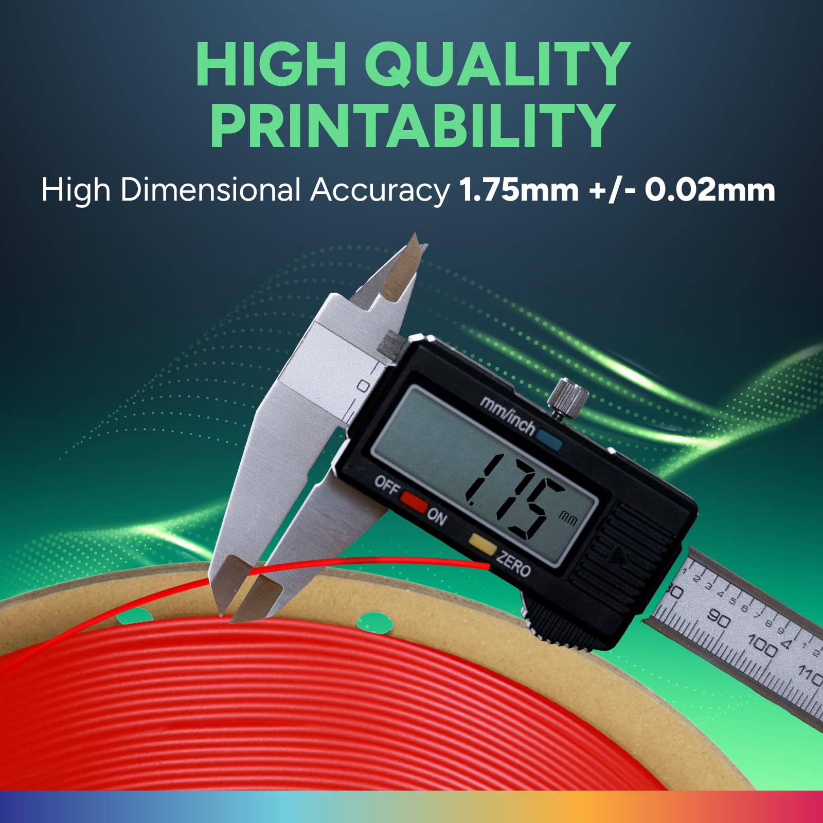 OVERTURE Filamento TPU 1kg, 1.75mm Flessibile TPU Filamento per Stampante 3D, Elevata Liquidità, Precisione Dimensionale +/- 0.02 mm, per Stampante 3D (Rosso)