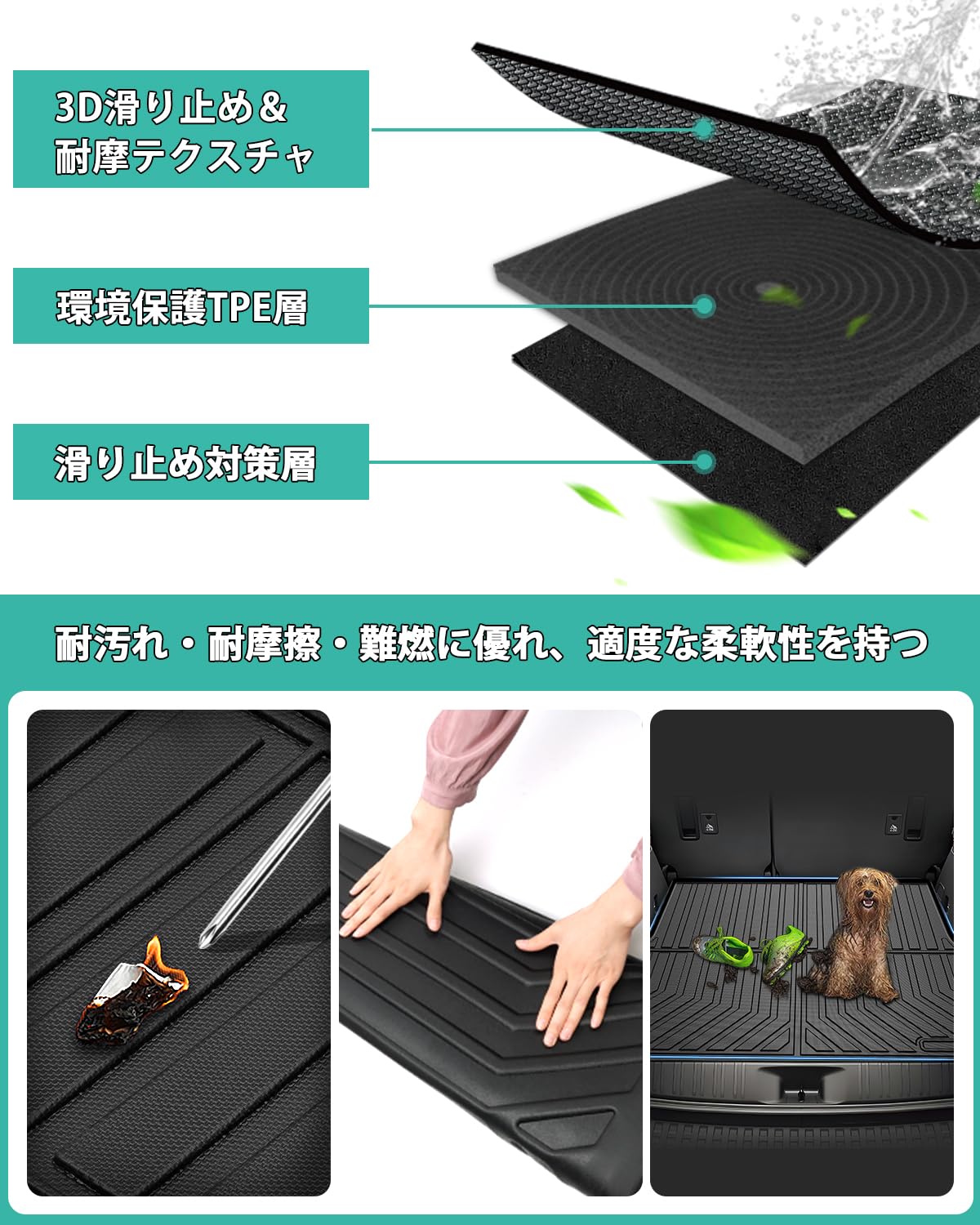 Amazon.co.jp: Mixsuper ランドクルーザー250 7人乗り ラゲッジマット