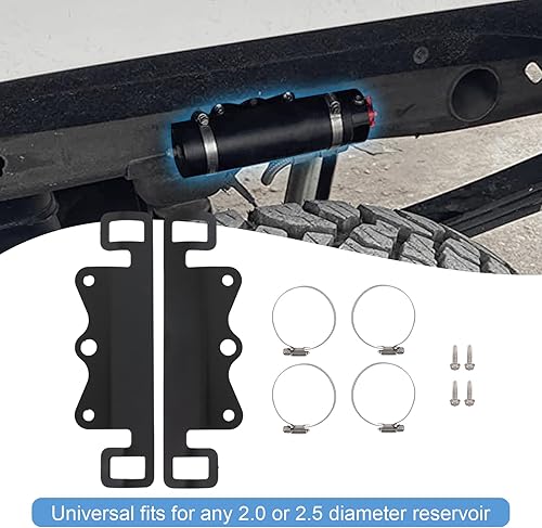 Miniatura 3 de Kit de soporte de montaje de depósito de amortiguadores universales 803-02-042 apto para depósito de 2.0 o 2.5 de diámetro