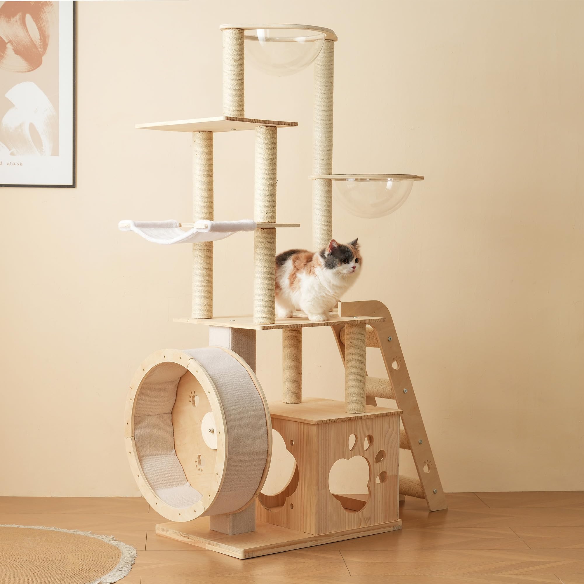 Amazon | PURLOVE 【法人割引】2025年新モデル キャットタワー