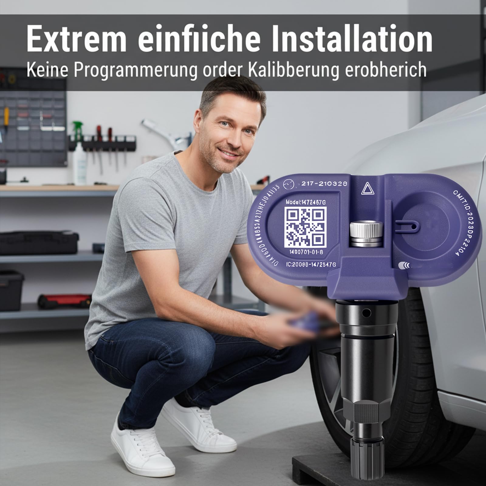 1490701-01 4 Stück RDKS Bluetooth Reifendrucksensoren, Ersatz für Tesla Model S/3/X/Y (Baujahre 2020–2023) (4)