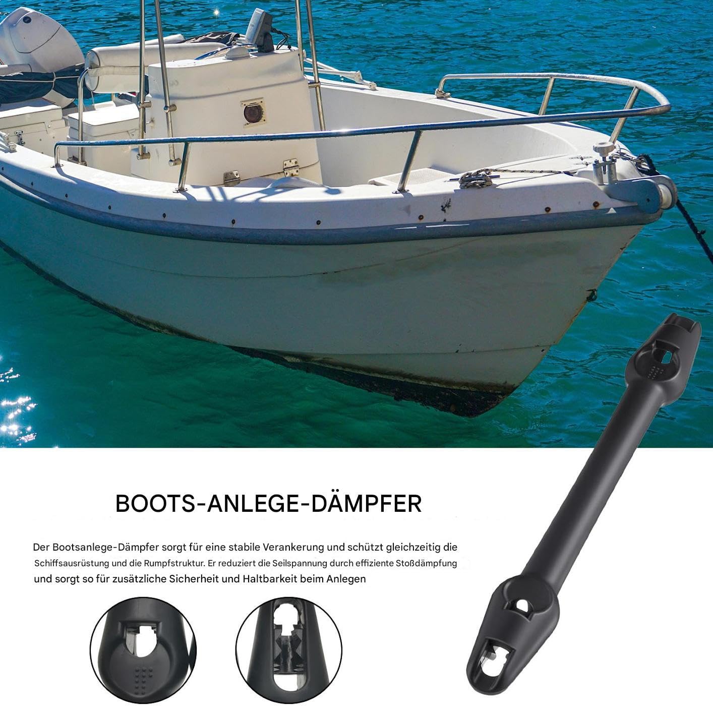 Barca Snubber, accessori per barche a motore, per ormeggio, per imbarcazione domestica, yacht pontoon, ammortizzatore in gomma ammortizzatore osso