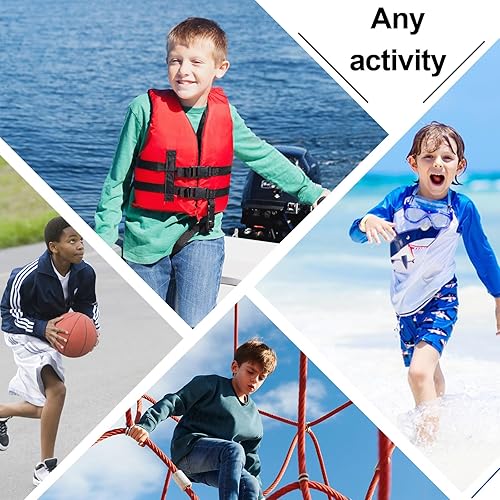 Miniatura 7 de MEETWEE Camiseta de protección solar UPF 50+ de manga larga para niños, camiseta de natación para jóvenes, SPF de secado rápido, trajes de baño