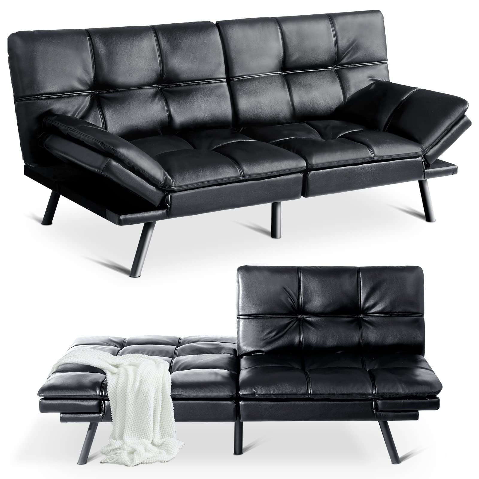 Buy MUUEGM Futon Sofa Bed Modern Futon Couch Convertible Loveseat er