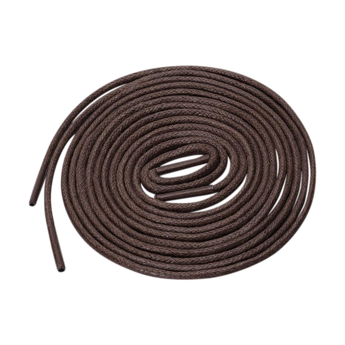 [uxcell] 靴ひも 靴紐 丸紐 丸型 シューレース ワックスコットン 水に強く耐える材料 2足