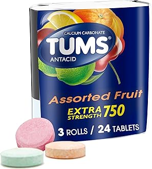 TUMS Tablets, 8 Count (Pack of 3)