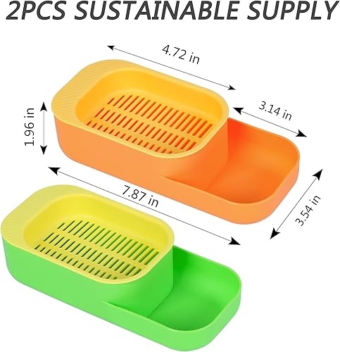 Miniatura 7 de Juego de 2 macetas hidropónicas de hierba para gatos, kit de hierba de trigo para gatos, bandeja de germinación de semillas sin tierra para gatos de