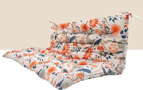 Miniatura 11 de Cojín de columpio para porche de tres asientos, cojines impermeables de repuesto con respaldo, muebles de jardín al aire libre, patio, cojines