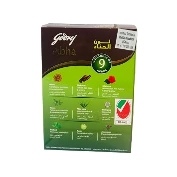 Godrej Abha Brown Henna Colour - 100% grey coverage