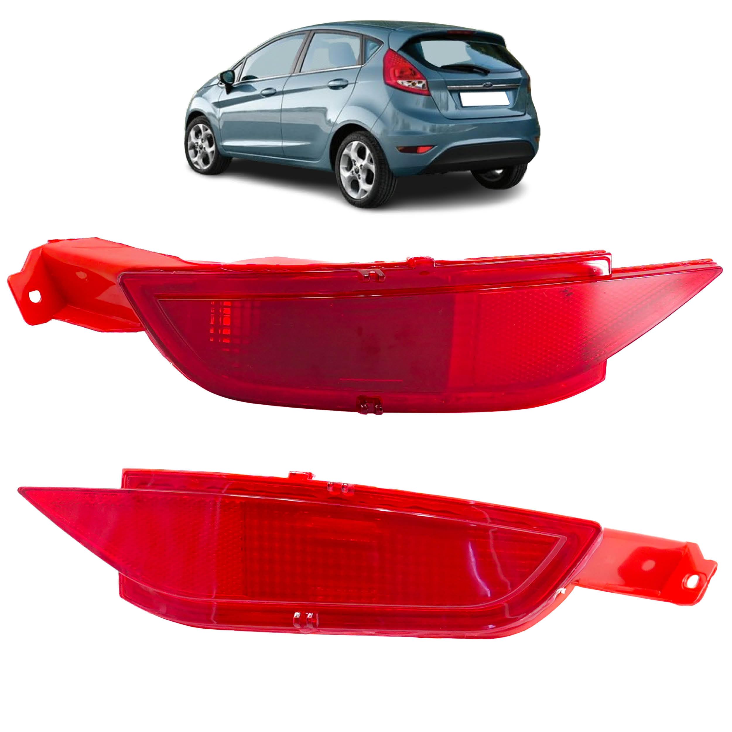 2 catarifrangenti posteriori compatibili per Fiesta 6 e C-Max 2 (2008-2019) CATADIOTTRO POSTERIORE Paraurti posteriore. 8A61-15K273-AD, 8A61-17A849-AB