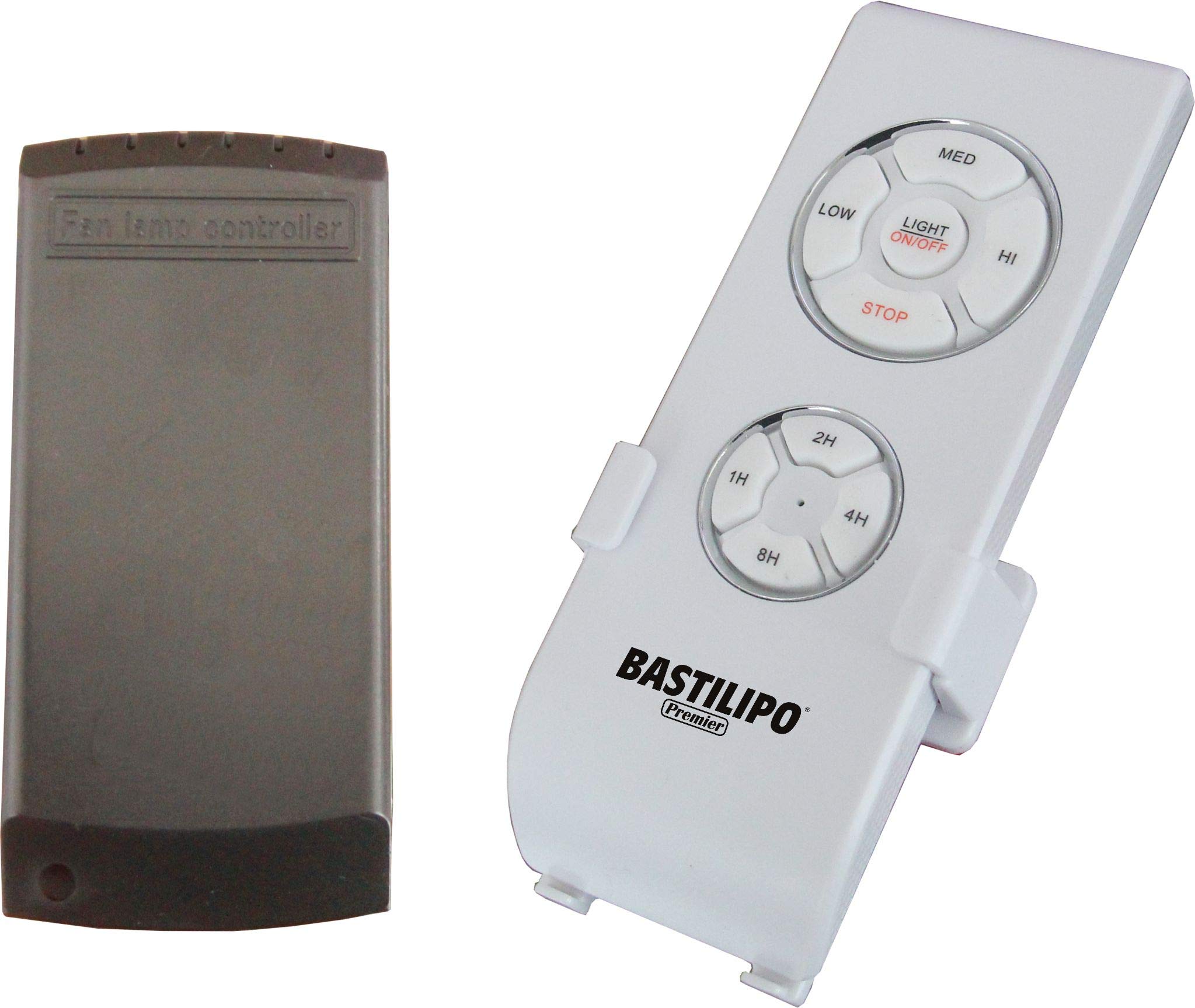 Bastilipo - Bali Blanco LED - Ventilador de techo LED con mando a distancia y palas reversibles.